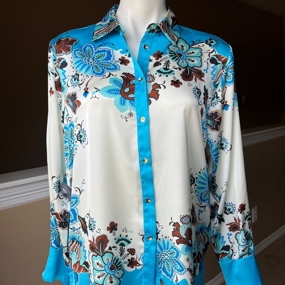 Zara FLORAL PRINT SHIRT - Picture 1 of 8